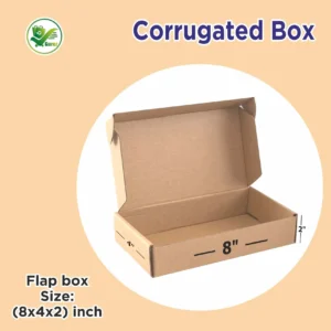 Box Brother 3 ply Brown Corrugated Carton Flap Box Size 8X4X2 inches Length 8 inch Width 4 inch Height 2 inch Shipping Box Courier Box