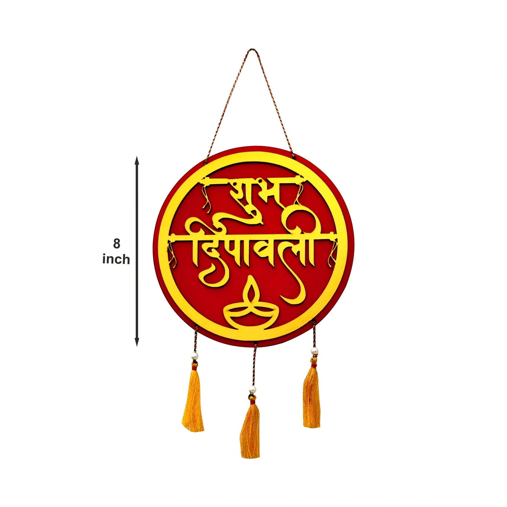 Woodkey Acrylic Shubh Deepavali Wall Hanging – Add Auspicious Charm to Your Festive Decor - Image 2