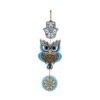 Woodkey Owl Hamsa Evil Eye Wall Hanging –  MDF Decor with Mandala Design for Vastu, Protection & Positive Energy | Handmade Spiritual Wall Art for Home, Office & Entryway