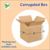 Box Brother 3 Ply Corrugated Cardboard Box Packing Box Size: Length 5 Inch Width 5 Inch Height 5 Inch 3Ply Courier box Box