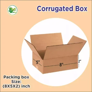 Box Brother 3 Ply Corrugated Cardboard Box Size 8x5x2 Length 8 inch Width 5 inch Height 2 inch 3Ply Corrugated packing box