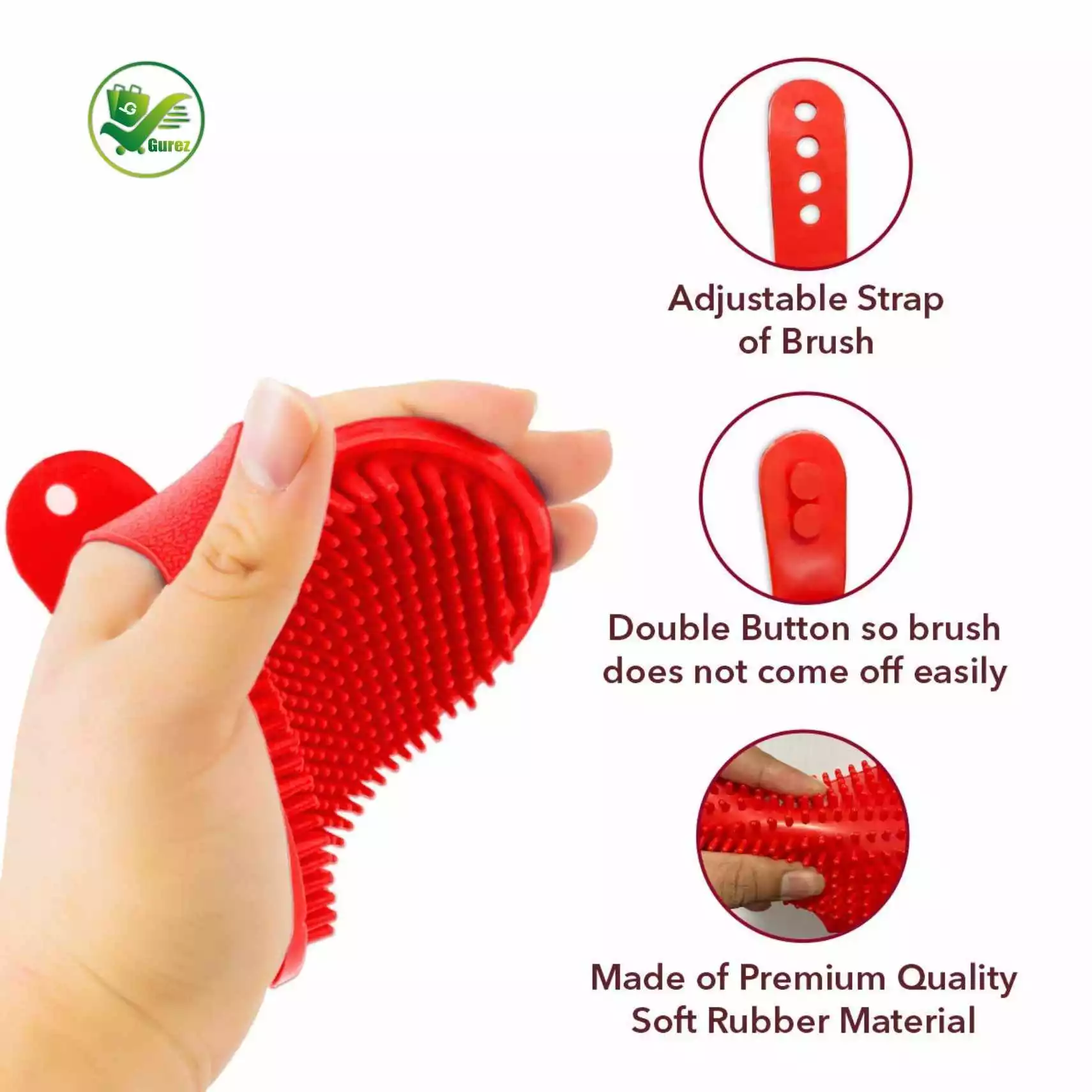 Gurez Top-quality Grooming Brushes for Dogs and Cats: Ensuring Happy, Healthy, and Well-Groomed Pets, Delightfully Transforming Every Fur into Fluffiness. - Image 2