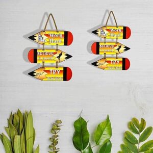 Alternative view of Motivational Wooden Quote Sign: Inspire Your Space with Positive Vibes and Timeless Wall Decor