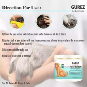 Alternative view of Gurez Natural Pet Powder for Dogs & Cats 100 Gram + Paw Butter Cream for Pets 100 Gram. Gurez Natural Pet Powder for Dogs & Cats 100 Gram
