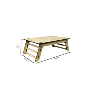 Alternative view of Woodkey Wooden Foldable Study Table – Smart, Stylish, and Multipurpose for Every Home