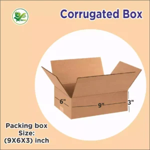 Box Brother 3 Ply Corrugated Cardboard Box Size: 9x6x3 Length 9 inch Width 6 inch Height 3 inch Shipping box Courier Box