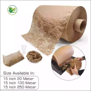 Alternative view of Box Brother Eco-Friendly Paper Bubble Wrap in 15-inch 20m, 100m, and 250m Variations: BoxBrother's Ultimate Packing Solution.