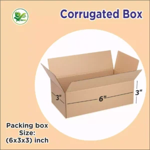 Box Brother 3 Ply Corrugated Cardboard Box Size: 6X3X3 Length 6 inch Width 3 inch Height 3 inch Shipping box Courier Box