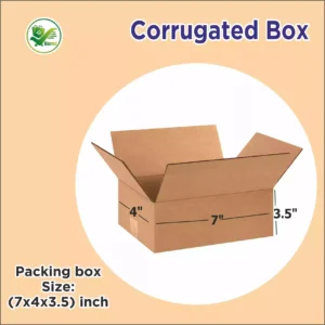 Box Brother 3 Ply Corrugated Cardboard Box Size 7X4X3.5 inches Length 7 inch Width 4 inch Height 3.5 inch Shipping Box Courier Box
