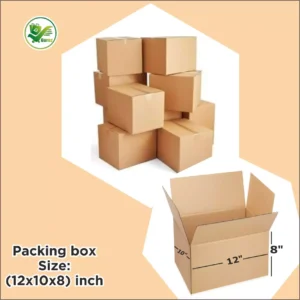 Alternative view of Box Brother 3 Ply Corrugated Cardboard Box Size: 12x10x8 Length 12 inch Width 10 inch Height 8 inch Shipping box Courier Box