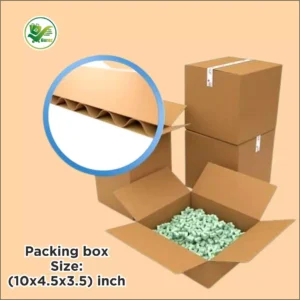 Alternative view of Box Brother 3 Ply Corrugated Cardboard Box Size: 10x4.5x3.5 Length 10 inch Width 4.5 inch Height 3.5 inch 3Ply Corrugated packing box