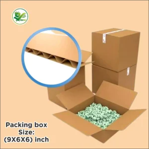 Alternative view of Box Brother 3 Ply Corrugated Cardboard Box Size: 9X6X6 Length 9 inch Width 6 inch Height 6 inch Shipping box Courier Box