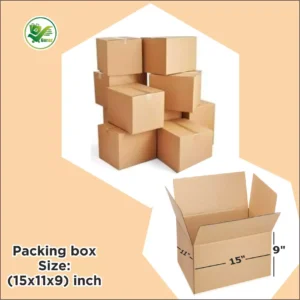 Alternative view of Box Brother 3 Ply Corrugated Cardboard Box Size: 15x11x9 Length 15 inch Width 11 inch Height 9 inch 3Ply Corrugated packing box