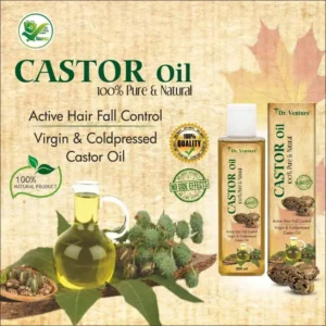Alternative view of Dr Venture Castor Oil 100% Pure & Natural Premium Cold Pressed Castor Oil For Control Active Hair Fall Moisturizers Dry Skin Face Cleanser And Healthy For Nails Eyelash Virgin Grade 200 ml Pack of 2