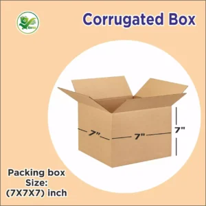 Box Brother 3 Ply Corrugated Cardboard Box Size: 7X7X7 Length 7 inch Width 7 inch Height 7 inch Shipping box Courier Box