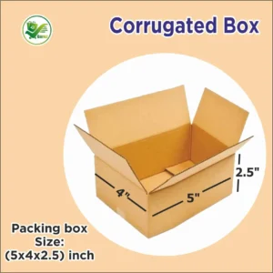 Box Brother 3 Ply Corrugated Cardboard Box Packing  Size: Length 5 Inch Width 4 Inch Height 2.5 Inch 3Ply Corrugated Packing Box