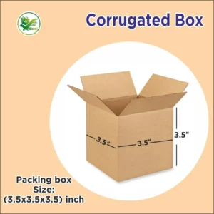 Box Brother 3 Ply Corrugated Cardboard Box Brown Carton Box (3.5x3.5x3.5 Inch) – Compact, Strong & Eco-Friendly Gift Parcel Box