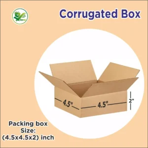 Box Brother 3 Ply Corrugated Cardboard Box Size 4.5 x4.5 x2 inches Length 4.5 inch Width 4.5 inch Height 2 inch Shipping Box Gifting Box