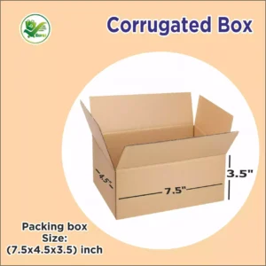 Box Brother 3 Ply Corrugated Cardboard Box Size: 7.5x4.5x3.5 Length 7.5 inch Width 4.5 inch Height 3.5 inch 3Ply custom cardboard packing box