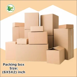 Alternative view of Box Brother 3 Ply Corrugated Cardboard Box Packing box Size: 6x5x2 Length 6 inch Width 5inch Height 2 inch Ply Corrugated packing box