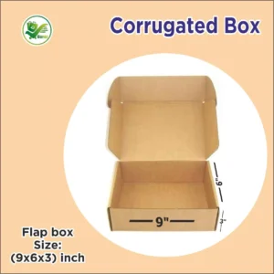 Box Brother 3 Ply Brown Flap box Corrugated Packaging Box Size: 9x6x3 Length 9 inch Width 6 inch Height 3 inch 3Ply Corrugated Packaging Box
