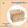 Box Brother 3 Ply Corrugated Cardboard Box Size: 7x5.25x4.25 Length 7 inch Width 5.25 inch Height 4.25 inch 3Ply Corrugated packing box