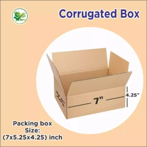 Box Brother 3 Ply Corrugated Cardboard Box Size: 7x5.25x4.25 Length 7 inch Width 5.25 inch Height 4.25 inch 3Ply Corrugated packing box