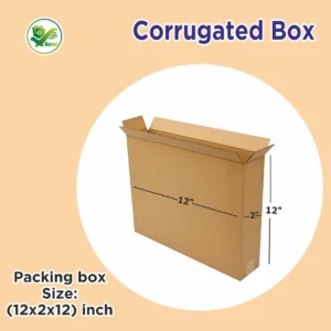 Box Brother 3 Ply Corrugated Cardboard Box 12x2x12 inches | 30.48x5.08x30.48 cm