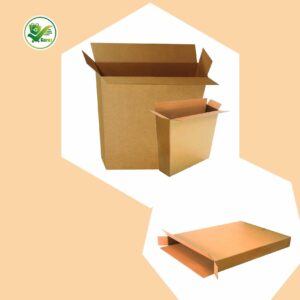 Alternative view of Box Brother 3 Ply Corrugated Cardboard Box 12x2x12 inches | 30.48x5.08x30.48 cm