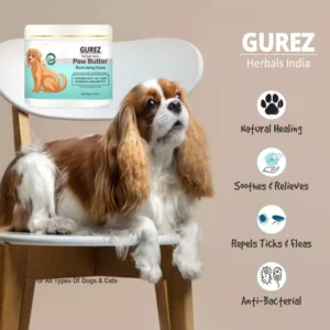 Alternative view of GUREZ Paw Butter Moisturising Cream for Pets Like Dogs and Cats for Cracked, Dry and Chapped Paws and Elbows Enriched with Pure Beeswax and Shea Butter (100Gm)