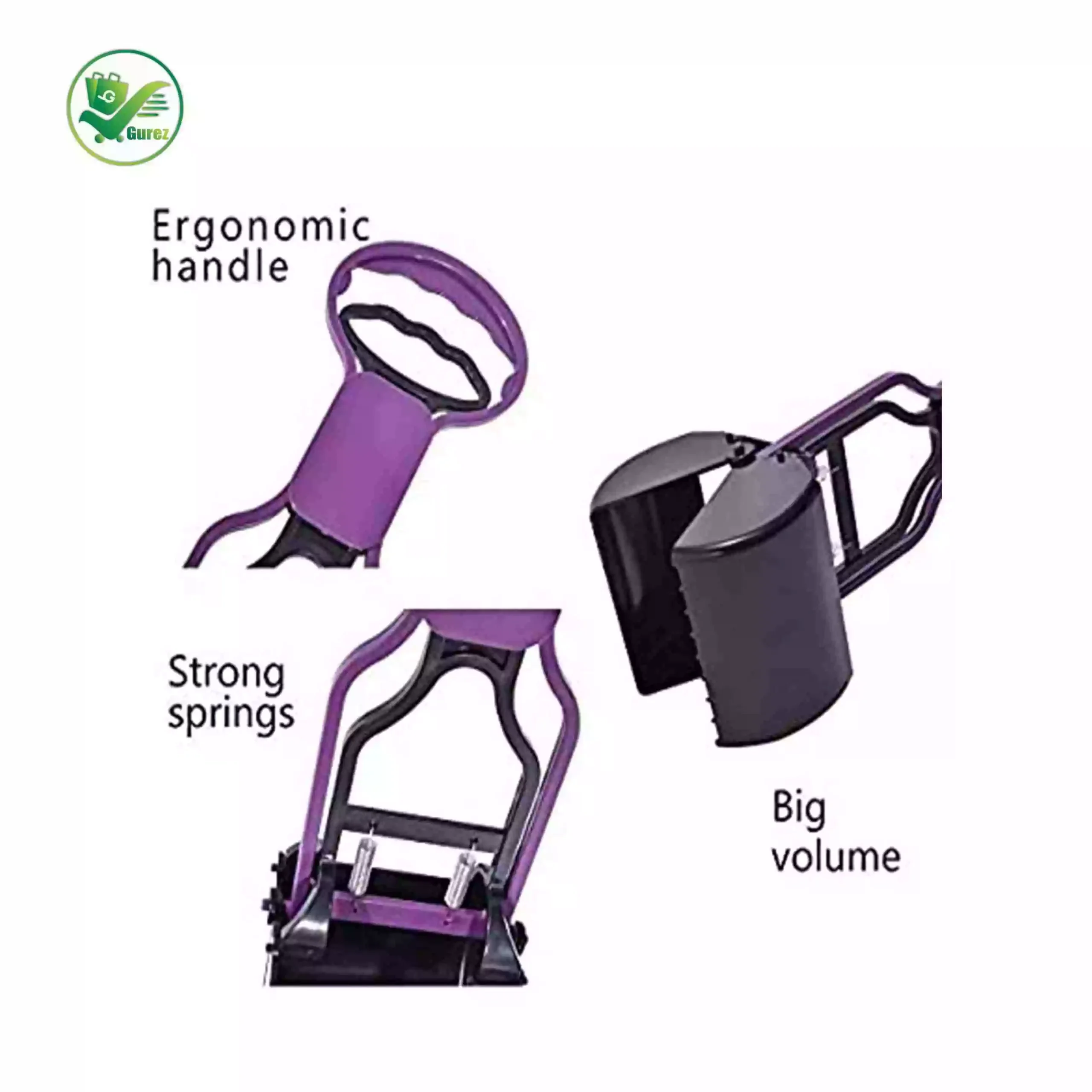 GUREZ Poop Scooper for Dogs and Cats Pet Waste Potty Picker Portable Pickup Clip Poop Scoop Length-11 Inch Animal Waste Picker - Image 2