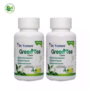Dr. Venture Green Tea Tablets with Tulsi & Lemon for Weight Loss (Pack of 2) - Boost Your Health and Fitness!
