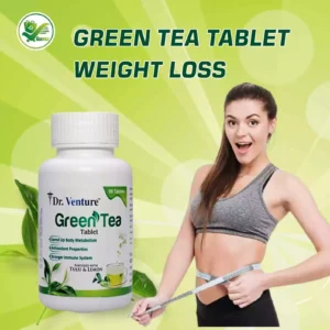 Alternative view of Dr. Venture Green Tea Tablets with Tulsi & Lemon for Weight Loss (Pack of 2) - Boost Your Health and Fitness!