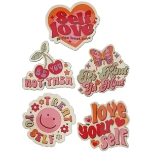 Woodkey Positive Quotes Fridge Magnets – Set of 6 Motivational Sayings for Kitchen, Office & Home Décor | Uplifting Daily Reminders for All Ages