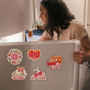 Alternative view of Woodkey Positive Quotes Fridge Magnets – Set of 6 Motivational Sayings for Kitchen, Office & Home Décor | Uplifting Daily Reminders for All Ages