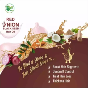 Alternative view of Dr. Venture Combo Pack Red Onion Shampoo With Red Onion Black Seed Extract 300 ml + Onion Hair Oil For Control Dandruff And reduce Hair Fall - No Mineral Oil, Silicones & Synthetic Fragrance - 200 ml