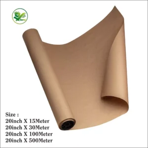 Box Brother Brown Kraft Paper Roll: 20-Inch Size for Eco-Friendly E-Commerce Packaging Solutions and Wrapping Needs