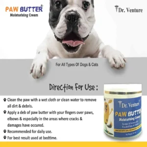 Alternative view of Dr Venture Paw Butter Moisturising Cream for Pets Like Dogs and Cats for Cracked, Dry and Chapped Paws and Elbows Enriched with Pure Beeswax and Shea Butter (100Gm)