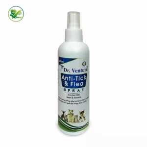 Dr Venture Organic Natural Neem and Lemongrass Anti-Itching, Insect Repellent Anti-Tick and Flea Dog and Cat Spray 200 ml - Pack of 1