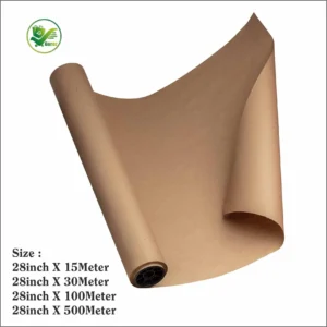 Box Brother Brown Kraft Paper Roll: 28-Inch Size for Eco-Friendly E-Commerce Packaging Solutions and Wrapping Needs