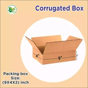 Box Brother 3 Ply Corrugated Cardboard Box Size: 9x4x2 Length 9 inch Width 4 inch Height 2 inch 3Ply Corrugated packing Box