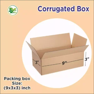 Box Brother 3 Ply Corrugated Cardboard Box Size: 9X3X3 Length 9 inch Width 3 inch Height 3 inch Shipping  Courier Box
