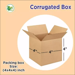 Box Brother 3 Ply Corrugated Cardboard Box Packing box Size: 4x4x4 Length 4 inch Width 4 inch Height 4 inch 3Ply Corrugated packing box