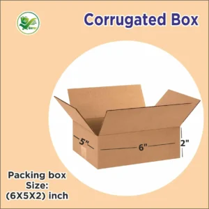Box Brother 3 Ply Corrugated Cardboard Box Packing box Size: 6x5x2 Length 6 inch Width 5inch Height 2 inch Ply Corrugated packing box