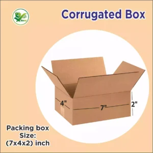 Box Brother 3 Ply Corrugated Cardboard Box Size: 7x4x2 Length 7 inch Width 4 inch Height 2 inch 3Ply Corrugated packing box