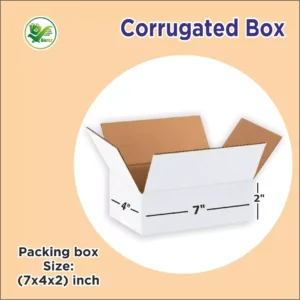 Box Brother 3 Ply White Corrugated Box Size: 7x4x2 Length 7 inch Width 4 inch Height 2 inch 3Ply custom cardboard packing boxes